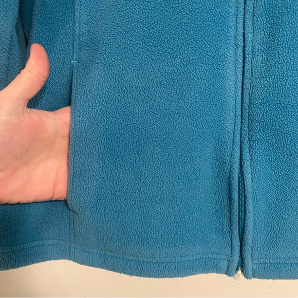 VTG LL Bean Fleece Women's L Blue FullZip Jacket Mountain Classic Outdoor Gorp - Picture 6 of 7